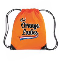 Oranje rugzak Orange Ladies Koningsdag   waterafstotend   45 x 34 cm