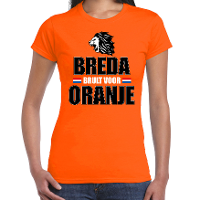 Oranje t shirt Breda brult voor oranje dames   Holland / Nederland supporter shirt EK/ WK