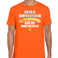 Oranje t shirt de enige echte bondscoach Holland / Nederland supporter voor heren tijdens EK/ WK