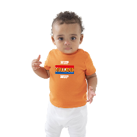 Oranje t shirt hup Holland hup Holland / Nederland supporter voor baby / peuters