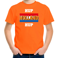 Oranje t shirt hup Holland hup voor kinderen   Holland / Nederland supporter shirt EK/ WK