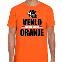 Oranje t shirt Venlo brult voor oranje heren   Holland / Nederland supporter shirt EK/ WK