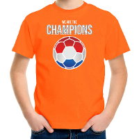 Oranje t shirt   We are the champions   kinderen   Holland   Nederland kleding