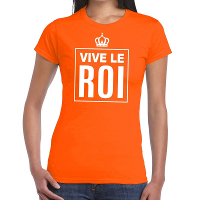 Oranje Vive le Roi Frans t shirt dames