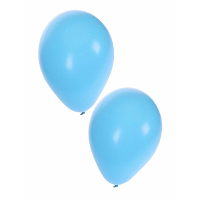 Bellatio Decorations party ballonnen   50x stuks   lichtblauw   27 cm   verjaardag   versiering