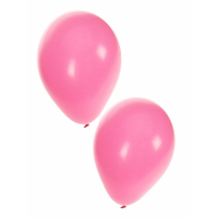 Bellatio Decorations party ballonnen   50x stuks   roze   27 cm   verjaardag   versiering