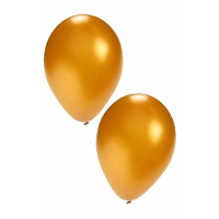 Bellatio Decorations Party ballonnen   goud   75x stuks   dia 27 cm   feestartikelen/versieringen