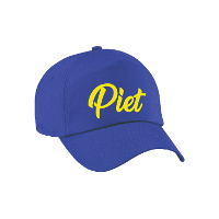 Piet verkleed pet   blauw   voor dames en heren   petten / baseball cap   volwassenen   Sinterklaas