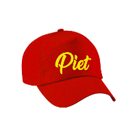 Piet verkleed pet   rood   voor dames en heren   petten / baseball cap   volwassenen   Sinterklaas