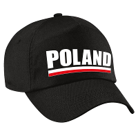 Poland supporter petje   baseballcap   Polen   zwart   volwassenen