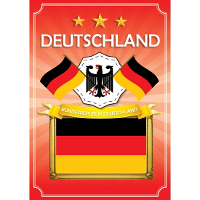 Poster Deutschland/Duitsland supporters   A2   59 x 42 cm   versiering/feestartikelen