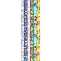 Bellatio Decorations Rollen inpakpapier/cadeaupapier   6x stuks   kinder verjaardag   200 x 70 cm