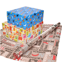 Rollen inpakpapier/cadeaupapier   6x stuks   Sinterklaas   250 x 70 cm   papier   3 prints