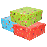 Rollen inpakpapier/cadeaupapier   6x stuks   Sinterklaas   250 x 70 cm   papier