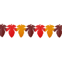 Slinger Herfstbladeren   300 cm   papier   mix kleuren   herfst thema versiering
