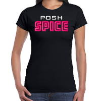 Spicy girls t shirt dames   posh spice   roze   carnaval/90s party themafeest