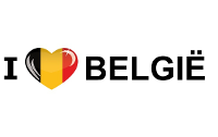 Sticker   I love Belgie   19 x 4 cm   belgie   landenthema