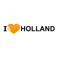 Sticker   I love Holland   19 x 4 cm   Nederland   landenthema