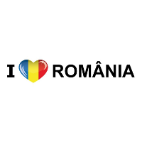 Sticker   I love Romania   19 x 4 cm   Romenie   landenthema