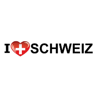 Sticker   I love Schweiz   19 x 4 cm   Zwitserland   landenthema