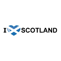 Sticker   I love Scotland   19 x 4 cm   Schotland   landenthema