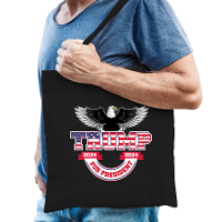 Tas Trump for president   fout/grappig voor carnaval   42 x 38 cm