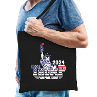 Tas Trump for president   fout/grappig voor carnaval   42 x 38 cm