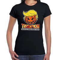 Trumpkin make Halloween great again t shirt zwart voor dames