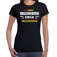 Valkenburg/Vallekeberg Carnaval outfit / t  shirt zwart dames