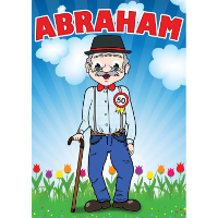 Verjaardag deurposter   50 jaar   Abraham   59 x 84 cm   leeftijd feestartikelen   Opa poster