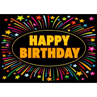 Verjaardag wenskaart Happy Birthday