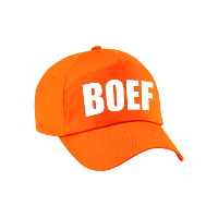 Verkleed Boef petje   baseball cap   oranje   voor dames en heren   Carnaval   Boeven