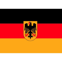 Vlag Duitsland stickers   7 x 10 cm   Landen   supporters   binnen/buiten