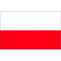 Vlag Polen stickers   A7 formaat   7.5 X 10 cm   landen versiering   feestartikelen