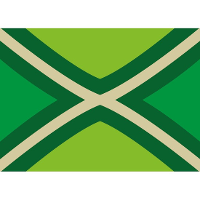 Vlag van Achterhoek stickers   5x   7.5 X 10 cm   Binnen/buiten