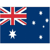 Vlag van Australie stickers   7 x 10 cm   Landen   Australische vlaggetjes