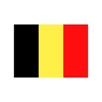Vlag van Belgie stickers   7.5 X 10 cm   Binnen/buiten