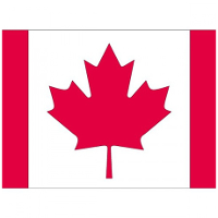 Vlag van Canada stickers   7 x 10 cm   Landen   Candese vlaggetjes