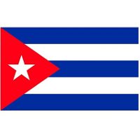 Vlag van Cuba stickers   7 x 10 cm   Landen   Cubaanse vlaggetjes
