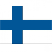 Vlag van Finland stickers   7 x 10 cm   Landen   Finse vlaggetjes