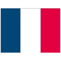 Vlag van Frankrijk stickers   7 x 10 cm   La France   Franse vlaggetjes