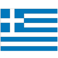 Vlag van Griekenland stickers   7 x 10 cm   Landen   Griekse vlaggetjes