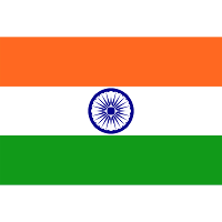 Vlag van India stickers   7 x 10 cm   Landen   Indiaanse vlaggetjes
