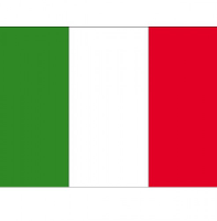 Vlag van Italie stickers   7.5 X 10 cm   Binnen/buiten