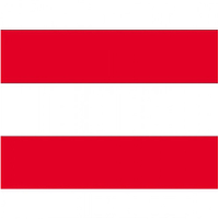 Vlag van Oostenrijk stickers   7 x 10 cm   Landen   Oostenrijkse vlaggetjes