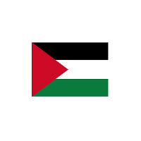 Vlag van Palestina stickers   7.5 X 10 cm   Binnen/buiten