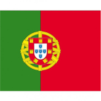 Vlag van Portugal stickers   7 x 10 cm   Landen   Portugese vlaggetjes