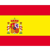 Vlag van Spanje stickers   7.5 X 10 cm   Binnen/buiten