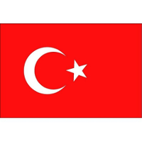 Vlag van Turkije stickers   7 x 10 cm   Landen   Turkse vlaggetjes
