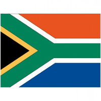 Vlag van Zuid Afrika stickers   7 x 10 cm   Landen   Zuid Afrikaanse vlaggetjes